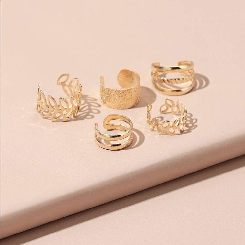 5 Piece Ear Cuff Set - Picture 2 of 3
